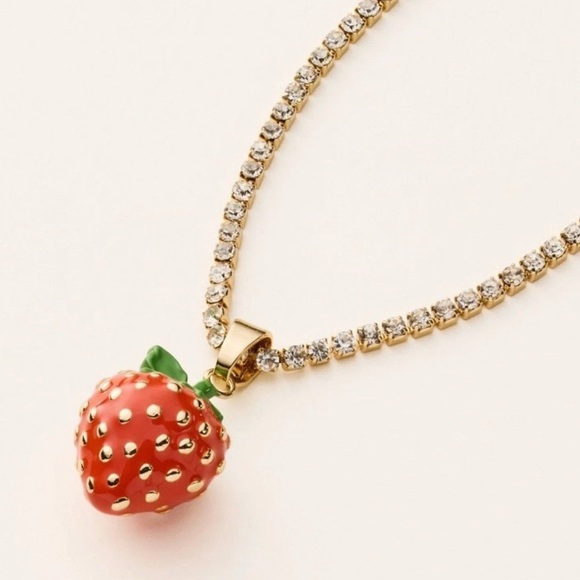 Kate Spade Target Strawberry Necklace - Picture 1 of 6